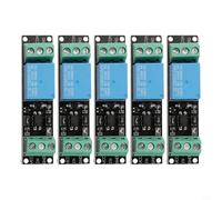 5 módulos de relé de 3 V con aislamiento de optoacoplador, capacidad de carga de 10 A, para placa de control de 250 V CA/30 V CC, compatible con sistemas de 3,3 V, compacto de 67 mm x 17,2 mm