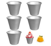 5 moldes para pudin, moldes para gelatina, moldes antiadherentes, moldes independientes, mini budines, aptos para hornear y hacer postres.