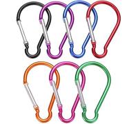 5 mosquetones de aluminio de 4 pulgadas, mosquetón de resorte grande, gancho para llavero para uso al aire libre, mosquetón ideal para llaveros al aire libre y organización de equipos, accesorio