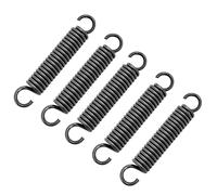 5 muelles de extensión de acero inoxidable con gancho, muelle tensor de 80 mm de longitud libre, diámetro exterior 15 mm, diámetro del alambre 2,2 mm, fuerza máxima de tracción 12 kg - 2,2 x 15 x 80
