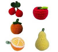 5 muñecos de frutas hechos a mano, bonitos dijes decorativos, regalo lleno de emociones positivas, para amigos, colegas, familia, amor, caja de regalo perfecta para cumpleaños, fiestas y vacaciones