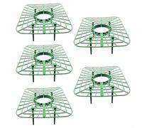 5 o 10 soportes de plástico para fresas con 4 pies fijos y diseño cuadrado para fresas, tomates, pimientos, optimización del rendimiento (5 piezas)