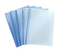 5 organizadores de papel transparente para archivos, carpeta de documentos con abrazadera larga para guardar tareas, 40 hojas, almacenamiento de archivos de moda