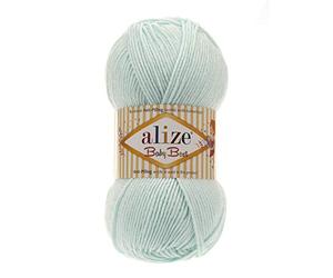 5 ovillos de lana para tejer Alize Baby Best Uni, 100 g, antipilling, turco