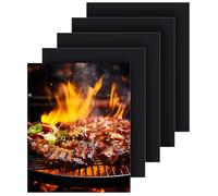 5 Pack Alfombrilla para Horno Antiadherente 50x40 cm, Revestimiento antiadherente y resistente, Protector Interior Horno Reutilizable, Resistente al calor de hasta 260 ° C, sin PFOA