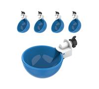 5 Pack Automatic Chicken Waterer Cups for Ducks Large Size Durable Plastic Easy Fill Design
