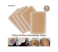 5 Pack Breathable Tattoo & Flaw Concealing Lape,scars Flaw Cover Up Lape Stickers,tattoo Covers And Skin Shields Cover Up Tape