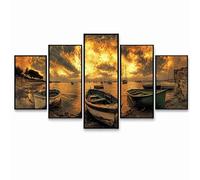 5 Pack Diamond Painting Bote, Diamond Manualidades Adultos, Bordado Punto de Cruz Dibujos con Diamantes Cuadros Decoracion Salon Modernos para Regalo Mujer Decoracion Hogar Nube (Tres Tamaños) PZSH782