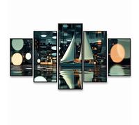 5 Pack Diamond Painting Bote, Diamond Manualidades Adultos, Bordado Punto de Cruz Dibujos con Diamantes Cuadros Decoracion Salon Modernos para Regalo Decoracion Hogar Moderno (Tres Tamaños) PZSH-790