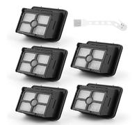 5 Pack Filtro Hepa para Dreame H12 Pro/H12 Pro FlexReach/H12 Dual/H12 Pro Ultra Lavable y Reutilizables 1 Pack Cepillo de Limpieza para Dreame H13 Pro/H15 Pro/H15 Pro Heat/Mova M10 Robot Aspirador XX