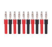 5 - Pack J.20025 Conector de enchufe de plátano, adaptador macho de 4 mm a hembra de 2 mm, conector de plátano de latón y PA para electrónica industrial, automotriz y sistemas