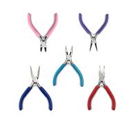 5 Pack Jewelry Pliers Set, Jewelry Pliers Set, Wire Cutter Pliers, Round Nose Pliers, Needle Nose Pliers, Curved Nose Pliers, Flat Nose Pliers for Diy