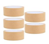 5 Pack Masking Tape 35mm x 20m | Easy Tear/Writable/Water (Marrón)