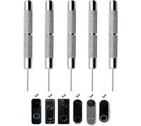 5 Pack Pin de eliminación del timbre, Reemplazo de la herramienta de eliminación seguridad de la clave de suelte, retire el timbre video del soporte Compatible con el timbre video Arlo Blink Eufy