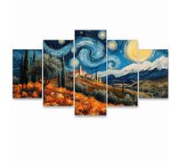 5 Pack Pintar por Numeros Adultos cielo estrellado Luminoso YCBZ-0069