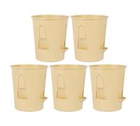 5-Pack Self-Watering Orchid Pots with Transparent Design | 4.7x3.4x5.9 Inch PP Air Pruning Planter | Indoor Outdoor Hydroponic Root Control Pot | Clear Automatic Watering Flower Container Set