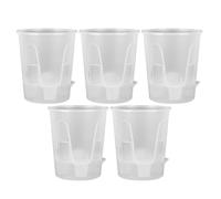 5-Pack Self-Watering Orchid Pots with Transparent Design | 4.7x3.4x5.9 Inch PP Air Pruning Planter | Indoor Outdoor Hydroponic Root Control Pot | Clear Automatic Watering Flower Container Set