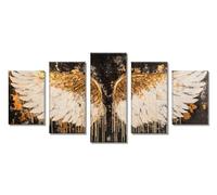 5 Packs Grande Diamond Painting Ángel Pintura Diamante Punto de Cruz Kit Completo, 5D Ala Diamond Painting Kit Completo, Punto de Cruz Cuadro Diamantes, Decoración de Hogar Regalos 50x30cm C-7769