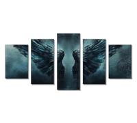 5 Packs Grande Diamond Painting Ángel Pintura Diamante Punto de Cruz Kit Completo, 5D Ala Diamond Painting Kit Completo, Punto de Cruz Cuadro Diamantes, Decoración de Hogar Regalos 50x30cm C-7796