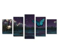 5 Packs Grande Diamond Painting Ángel Pintura Diamante Punto de Cruz Kit Completo, 5D Niño Diamond Painting Kit Completo, Punto de Cruz Cuadro Diamantes, Decoración de Hogar Regalos 50x30cm C-7850