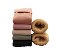 5 Pairs/10 Pairs Velvet Winter Thermal Socks Thermal Socks Woman Winter Wool Cashmere Thicken Warm Socks Ladies Black Skin Seamless Soft Velvet Boots Floor Snow Sock (10 Pairs)