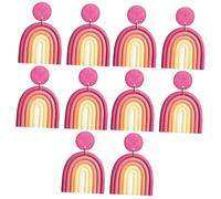 5 Pairs Clay Women Drop Earrings Chic Jewelry Birthday Present for Your Friends