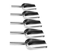 5 Pala de Hielo Cuchara para Hielo de Acero Inoxidable Pala para Cubitos de Hielo Pala, Pala Cucharón de Cocina y Bar, Pala para el Hielo, Cucharas de Helado Set