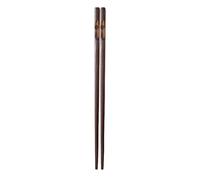 5 palillos japoneses de nogal y rayas | Palillos de madera maciza puntiagudos japoneses retro japoneses - E un par