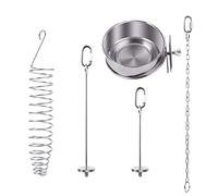 5 palitos de alimentación para pájaros y mascotas, soporte de comida para pájaros, pincho de carne, palo colgante, herramienta de golosina, suministros de alimentación para jaula de loros