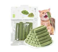 5 palitos de dentición de hierba para gatos, palos de hierba seca congelada para gatos, palitos masticables para gatos, palo de den-tal para gatos, juguetes de hierba gatera C/en juguete de dentición