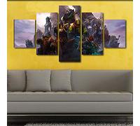 5 Panel/Set Lienzos Handart Cuadro En Lienzo Cinco Partes Hd Clásico Óleo Impresiones Decorativas Cartel Arte Pared Pinturas Hogar Lienzo Póster World Of Warcraft