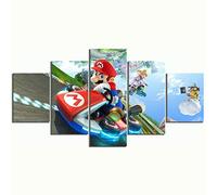 5 Panel/Set Lienzos Handart Cuadro En Lienzo Cinco Partes Hd Clásico Óleo Impresiones Decorativas Cartel Arte Pared Pinturas Hogar Lienzo Pinturas De Mario Kart