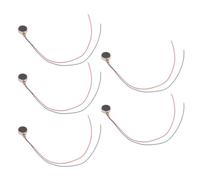 5 paquetes de mini motor vibratorio CC de tipo plano para retroalimentación háptica, dispositivos electrónicos de masaje y alerta telefónica, 8 mm x 3 mm, micro motor de vibración