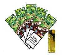 5 paquetes de Papel Grow JUICY HEMP RED ALERT (10 hojas) + Mechero MAXIM
