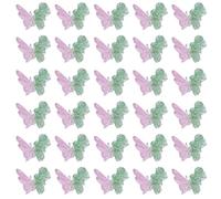 5 paquetes de uñas coloridas arte 3D mariposa borde uñas decoración arte suministros de uñas para uñas acrílicas