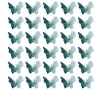 5 paquetes de uñas coloridas arte 3D mariposa borde uñas decoración arte suministros de uñas para uñas acrílicas
