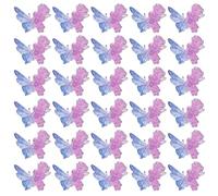 5 paquetes de uñas coloridas arte 3D mariposa borde uñas decoración arte suministros de uñas para uñas acrílicas