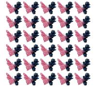 5 paquetes de uñas coloridas arte 3D mariposa borde uñas decoración arte suministros de uñas para uñas acrílicas