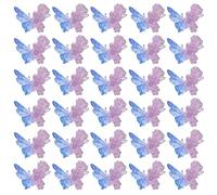 5 paquetes de uñas coloridas arte 3D mariposa borde uñas decoración arte suministros de uñas para uñas acrílicas