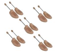 5 Par Madera Muelle en Espiral Hormas Tamaño 36/37 Natural Nuevo Hombre/Mujer