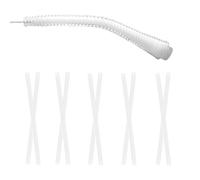 5 Pares 80mm*2mm Funda antideslizante,patillas gafas silicona,Fundas Protectoras,Patillas de Silicona para Gafas,para gafas de lectura, gafas deportivas o gafas de sol(Transparente)