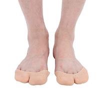5 pares, almohadilla de amortiguación SEBS en forma de W para el antepié, separador de dedos, protector de orificios transpirable, antideslizante, herramienta de corrección física(color de piel)