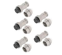 5 pares Aviation Socket connector 16 mm plug socket GX16 core cable conector (9P)