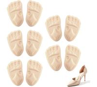 5 Pares De Almohadillas Metatarsales Para Mujer, Almohadillas Acolchadas Para La Planta Del Pie, Antideslizantes Y Cómodas Para Aliviar El Dolor De Pies Y Las Ampollas (A,5 piezas)
