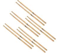 5 Pares De Baquetas XDrum 5A Wood Tip, Grosor: 5A, Longitud: aprox. 405 mm