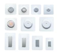 5 pares de botones magnéticos invisibles de metal para abrigos, bolsos, prendas de vestir, accesorios DIY, plateados, 15 x 8 mm (5 pares)