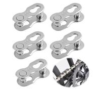 5 Pares de Cadena Bicicleta 10 Velocidades, Eslabones Reutilizables de Acero para Conectar Cadenas, Cierre Rápido para MTB y Carretera, Fácil Montaje Sin Herramientas