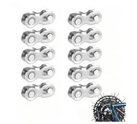 5 Pares de Cadena de Bicicleta, Eslabones de Bicicleta de 9 Velocidades, Piezas de Conector de Eslabón Perdido Fáciles de Quitar, Eslabon Rapido para Bicicleta Montaña, Bicicletas Carretera