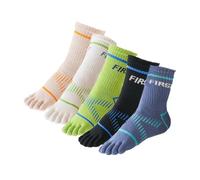 5 pares de calcetines de dedo para niños de algodón con cinco dedos calcetines de tobillo calcetines transpirables para correr calcetines lindos patrones calcetines novedad calcetines para niños y