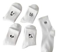 5 pares de calcetines divertidos, regalos para novios, parejas y mejores amigos, regalo divertido para hombres y mujeres, regalo creativo de cumpleaños, expresiones adorables